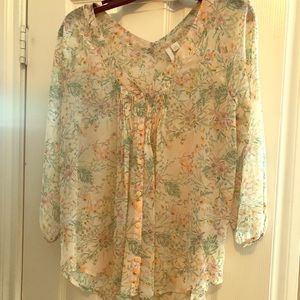 Lauren Conrad Floral Blouse